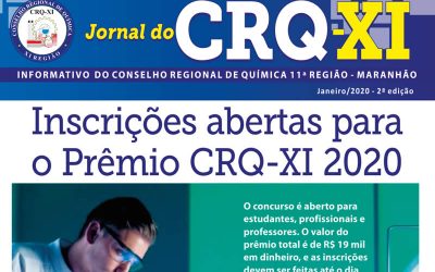 Inscrições abertas para o Prêmio CRQ-XI 2020