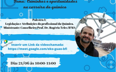 Rogério Teles fará palestra sobre o profissional da Química